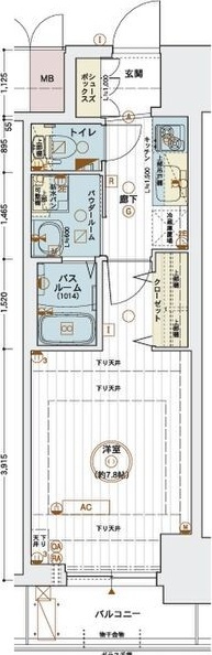 エステムコート名古屋今池アーバンゲートの間取り