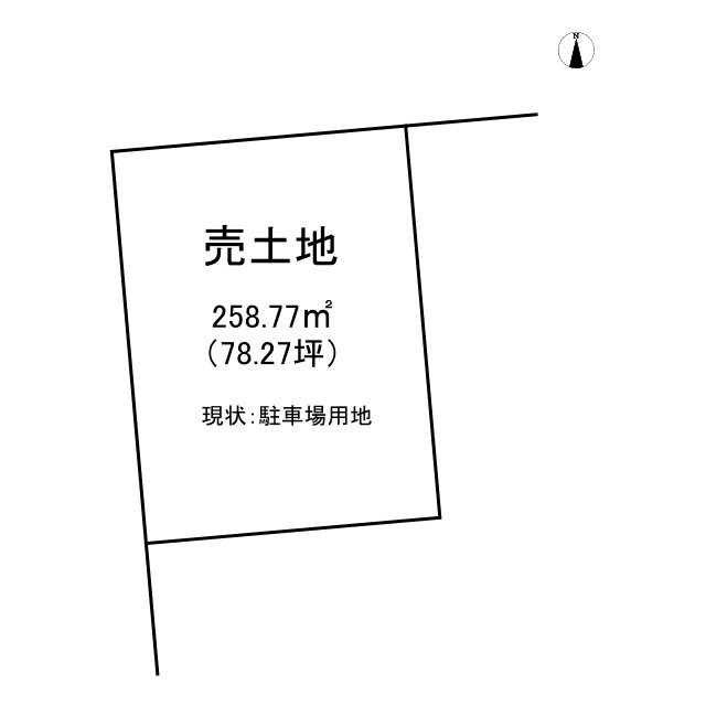 旭2丁目の土地図