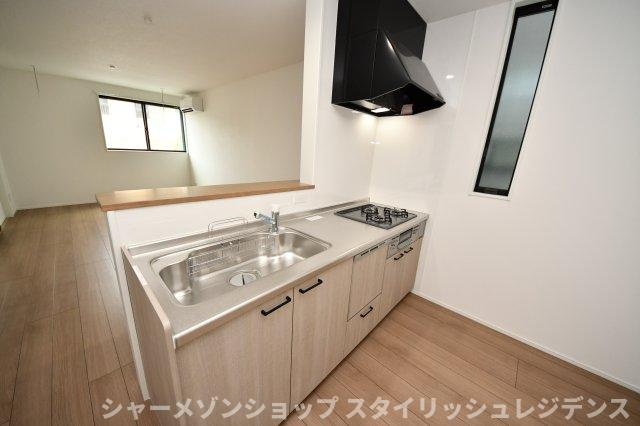 北九州市門司区中二十町の一戸建てのキッチン
