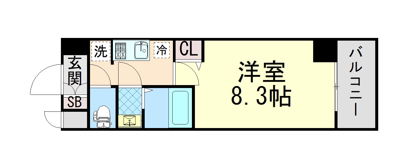 ASCLAIRE KOBE HIGASHINADAの間取り