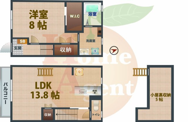 【間取り】 | ミッテルドルフ新江古田 | 1LDKのお部屋です。