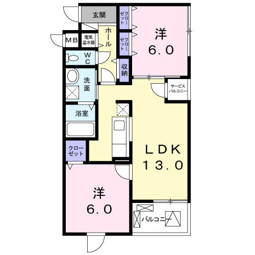プリマヴェリーナの間取り
