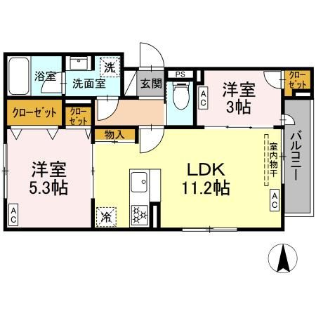 セレスティア北小岩Ⅴの間取り