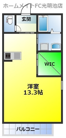 シャーメゾン森の間取り