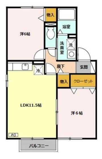 ルナールの間取り