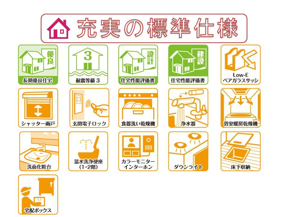 奈良市平松４丁目の新築一戸建 全２区画のその他|長期優良住宅＆耐震等級３・住宅性能評価書を取得、省エネ仕様で快適にお住まいいただけます。