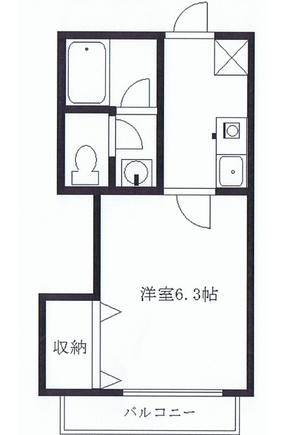 バンボハイツ弐号館の間取り