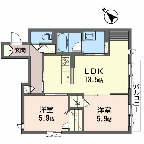 シャーメゾン嘉右衛門の間取り