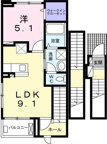 ネオ・ブライト那珂Ⅲの間取り