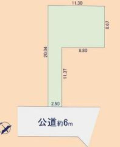 鶴ヶ島市富士見　中古売戸建の区画図