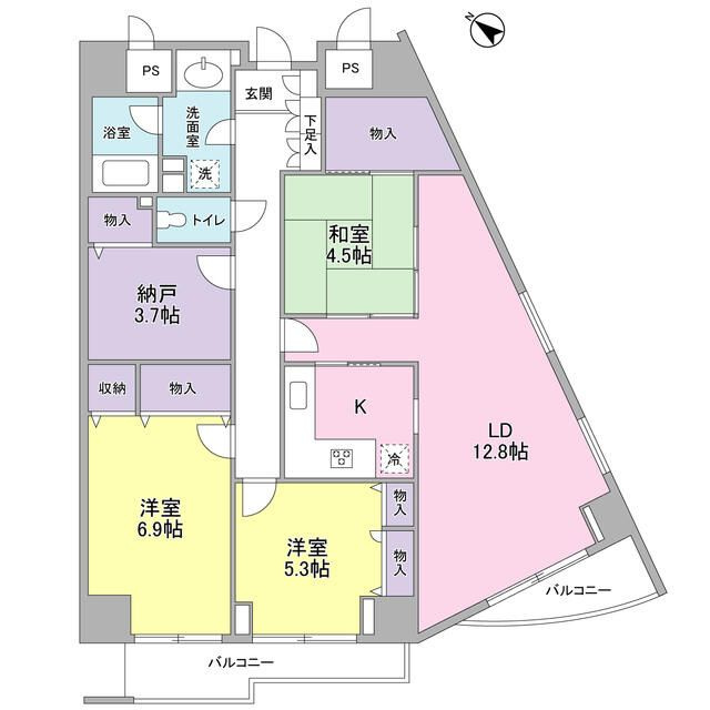 グランドメゾン三軒茶屋の間取り