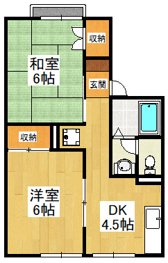 メゾンドール行徳の間取り