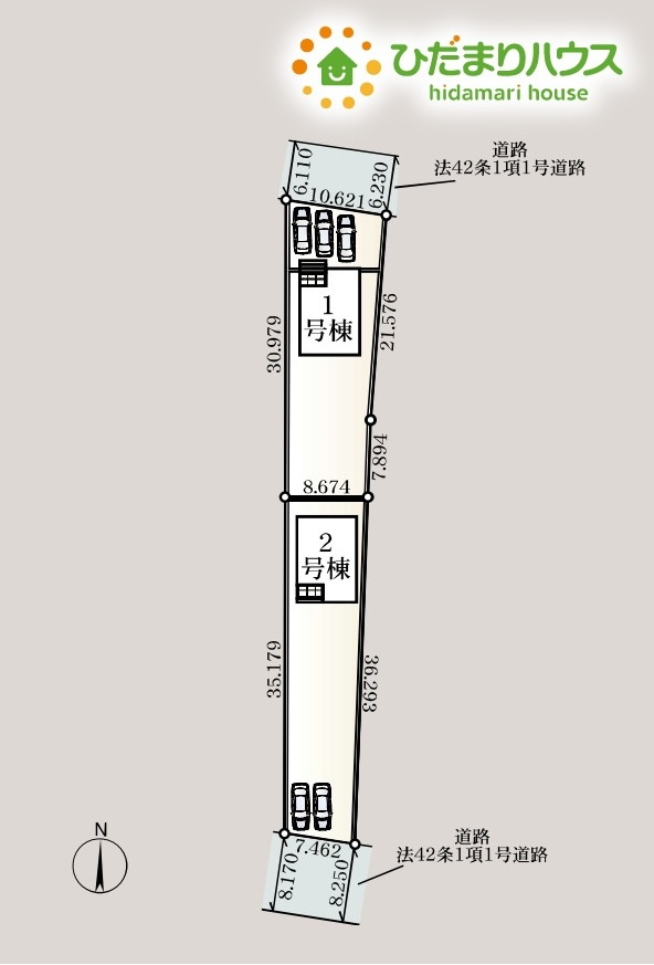 深谷市本住町　第1　新築一戸建て　クレイドルガーデン　01の区画図