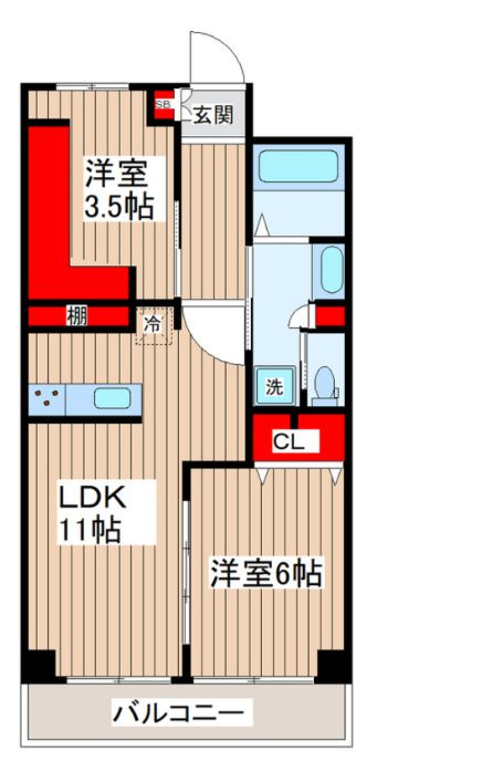 秀和第四東陽町レジデンスの間取り