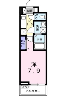 コリーヌ　ソレイユ　Ⅱの間取り