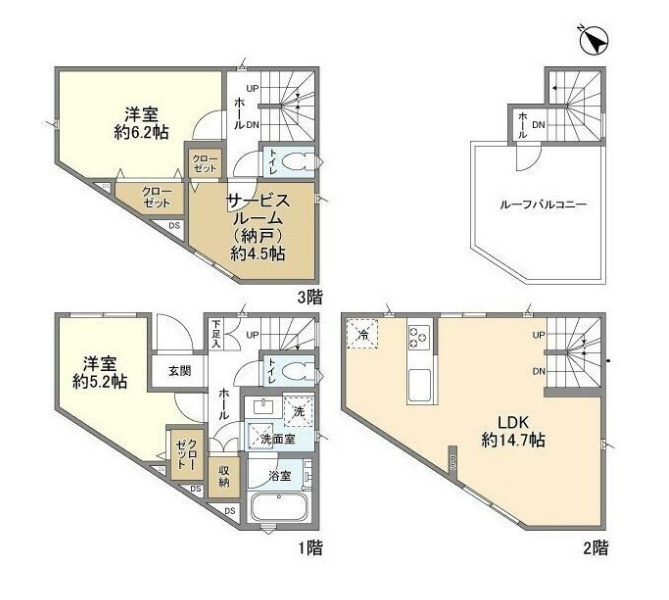 Kolet川崎井田の間取り|楽器相談♪小型犬・猫飼育相談可能♪（１匹まで）