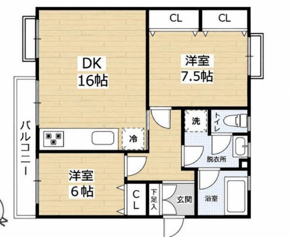 鈴蘭台第3団地2号棟の間取り