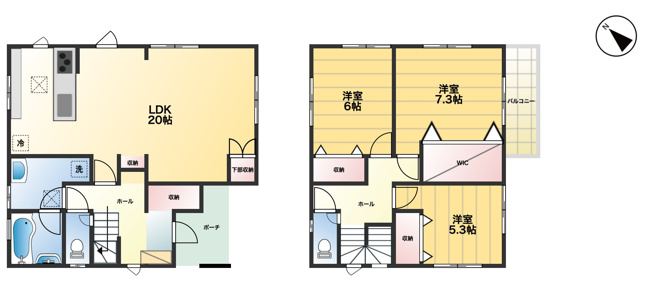 【間取り】 | 鴻巣市松原2丁目　中古戸建