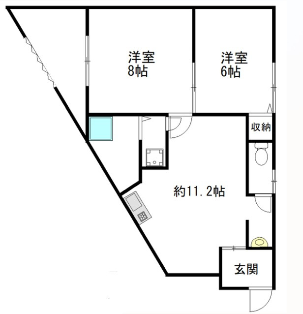 守口市菊水通貸家の間取り