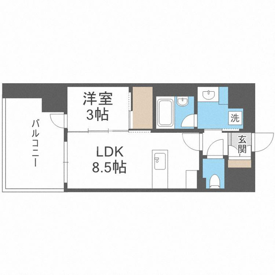 【間取り】 | Ｊ．ＧＲＡＮ　Ｃｏｕｒｔ京町堀