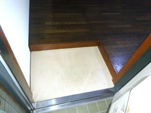 ゆったりとした玄関です