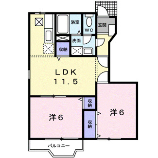 【間取り】 | エクセルシャトーＢ