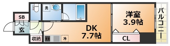 クロスレジデンス神戸元町の間取り