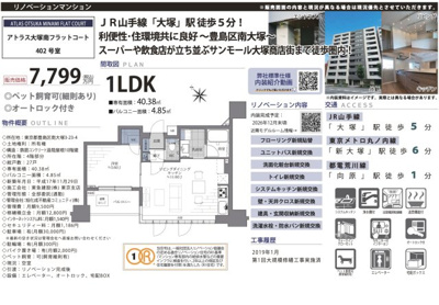 【その他】 | アトラス大塚南フラットコート　仲介手数料無料＋40万円現金プレゼント中