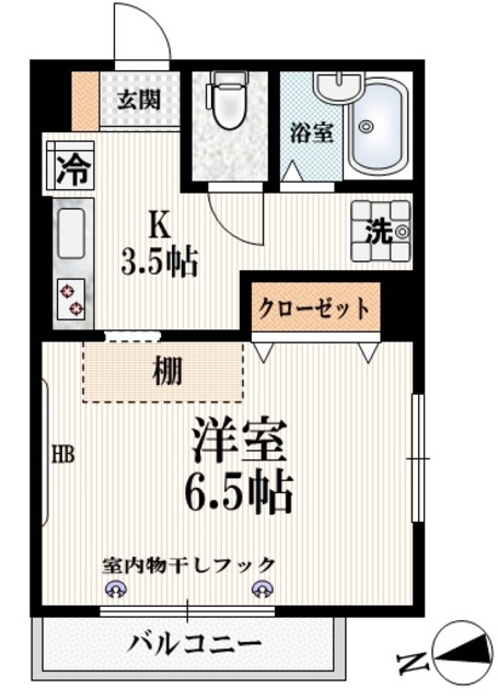 Ｍａｔｓｕｇａｏｋａ　Ｃｏｕｒｔ　Ｆの間取り|★西向き角部屋★