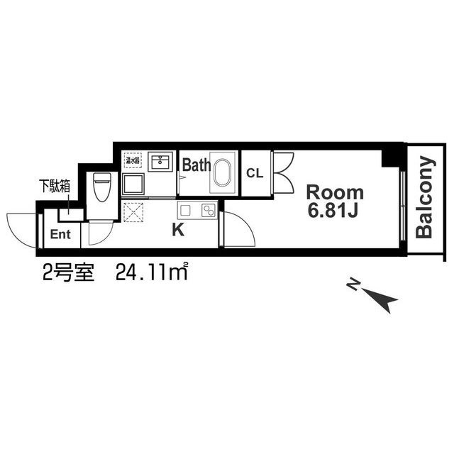 みおつくし江戸堀の間取り
