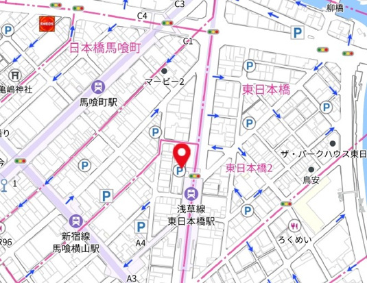 アヅマビルの地図