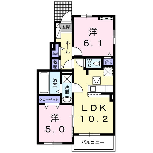 トレサージュの間取り|間取図