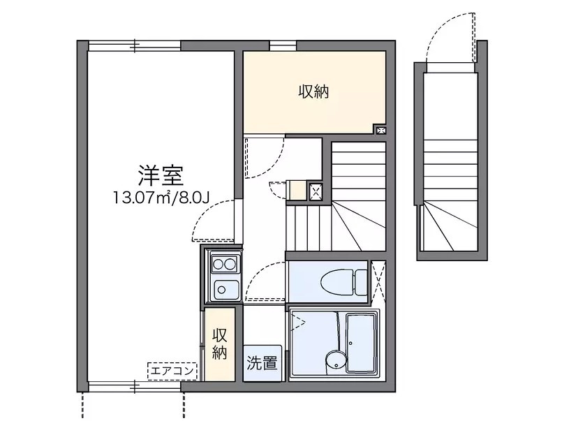 レオネクスト山崎　あずま橋の間取り