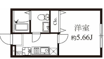 モダンラフォンテ高島平Aの間取り