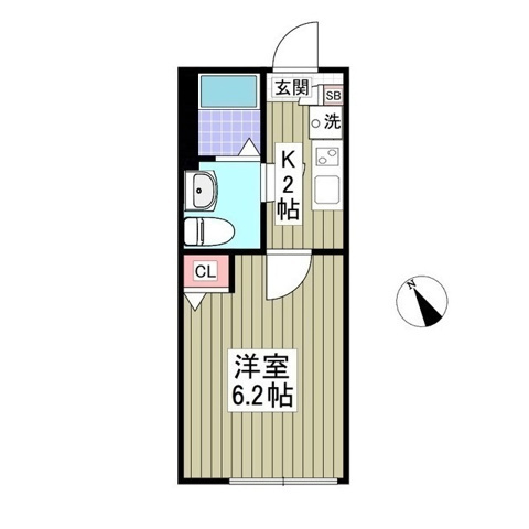 ヴァンベール生田の間取り