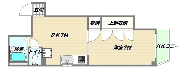 大阪市淀川区十八条３丁目の賃貸マンションの間取り