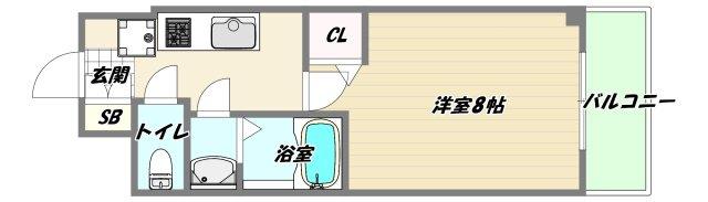 大阪市東淀川区西淡路４丁目の賃貸マンションの間取り
