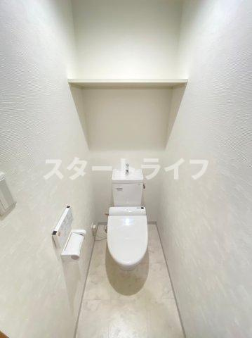 大阪市東淀川区西淡路４丁目の賃貸マンションのトイレ