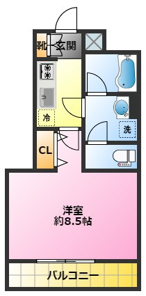 アルコバレーノ武蔵小杉Ⅱの間取り|ペット飼育相談可能♪