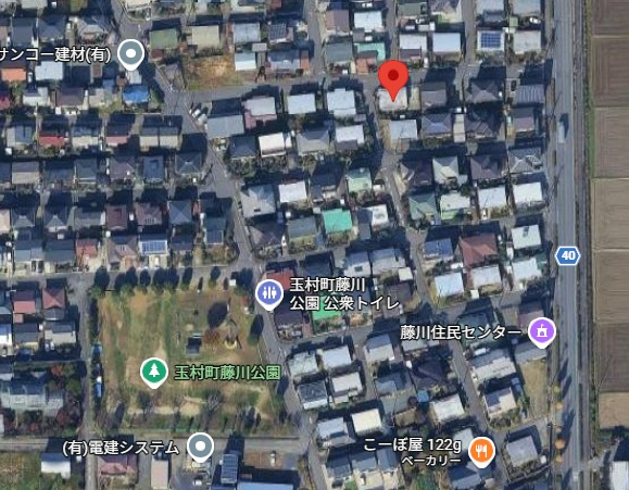 佐波郡玉村町藤川　中古戸建　＃平屋の地図