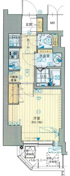 Ｗ-ＳＴＹＬＥ難波の間取り