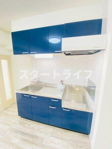 大阪市東淀川区下新庄４丁目の賃貸マンションのキッチン
