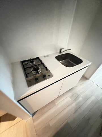 大阪市西淀川区野里２丁目の賃貸マンションのキッチン|コンパクトなキッチンで掃除もラクラク