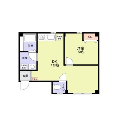 エバーグリーンハイツＩの間取り
