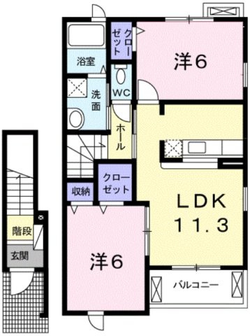 コズカソレイユの間取り
