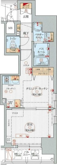エステムプラザ名古屋駅前プライムタワーの間取り