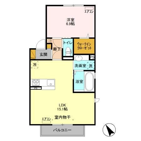 クレストフォーチュンAの間取り