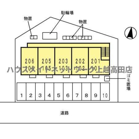 シャンブル・アンソレイエ Ⅱの区画図|配置図