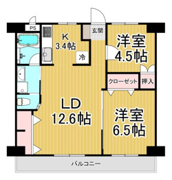 メゾン東野の間取り