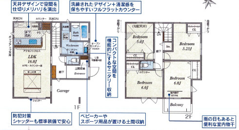 【間取り】 | 川口市石神新築戸建